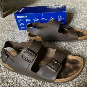 BIRKENSTOCK Milano Oiled Leather Men's Sandals
